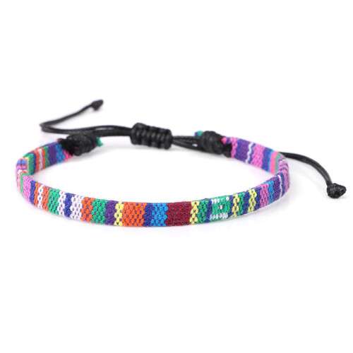 Boho Wrap Anklet Set Adjustable Woven Waterproof
