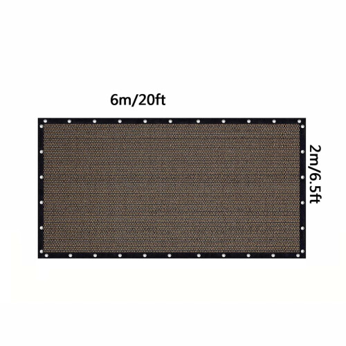 90% UV-blokerende skyggedug med maljer, 200 gsm PE-stof