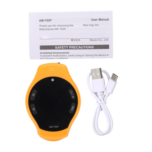 Clip-On-Metronom Mini 110 mAh 5,9  4,2 cm Orange 2
