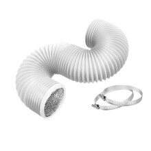 Tubo di ventilazione per asciugatrice in PVC-alluminio, 2,5 m