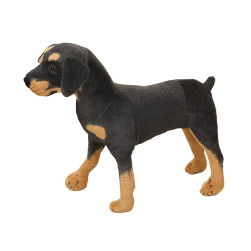 Cojín de peluche suave con forma de perro, 27-50 cm
