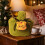 Green Christmas Gift Bag – Polyester, 14 cm Cube, 3 Pack 1