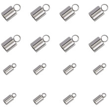 304 Stainless Steel Barrel Cord Ends 100 pcs Box
