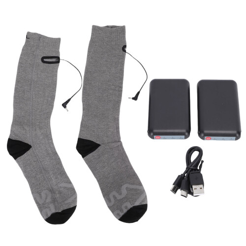 Modell: Beheizte Socken 4000mAh Grau 2 Stück Einheitsgröße 1