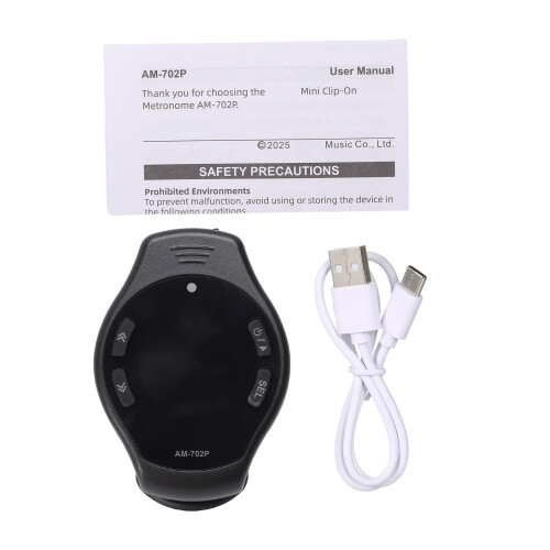 Clip-On-Metronom Mini Schwarz 110 mAh 5,9  4,2 cm 2