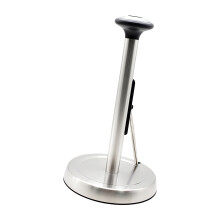Kitchen Paper Towel Stand With Weighted Base And-Brushed