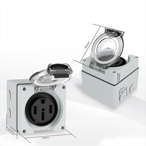 NEMA14-50R Πρίζα ρεύματος 50A125/250V IP66 1