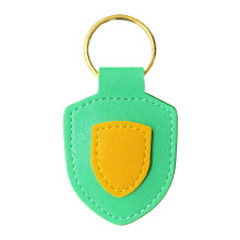 Versatile PU Leather Shield Key Chain Key Organiser-Green