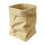 Artistic Crumbled Paper Bag Shape Pencil Stand Plastic-Khaki 1