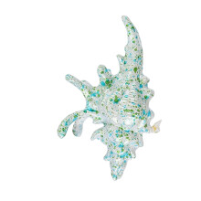 Pince à cheveux élégante en acrylique avec un design-Vert