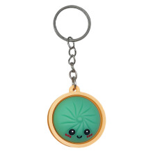Unieke Cartoon Baozi sleutelhangeraccessoire, ideaal-Groente