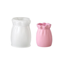 Moule de Vase en forme de sac porte-bonheur en Silicone-S