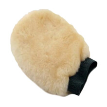 (One Size, Natural) Eastern Counties Leather Sheepskin Polishing Mitten