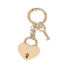 Hart hangslot sleutelhanger tas charme schattige-Goud