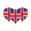 Harrows Dimplex Square Union Jack Dart Flights 1