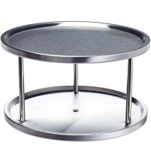 Stainless Steel Lazy Susan 2-Tier