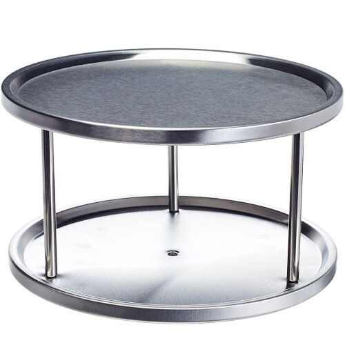 Stainless Steel Lazy Susan 2-Tier