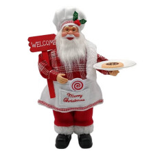 Chef Santa Claus figurine Christmas table decoration 12 inch