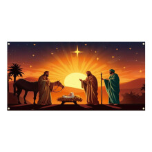 Faixa de Natal para Amantes de Carros - Cores Vibrantes - 1 Unidade