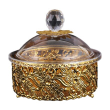 New Year's Eve Cookie Jar Decorative Metal Acrylic Jar with