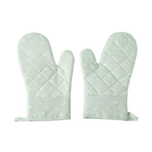 Silicone Oven Mitts Heat Resistant Pair Green
