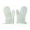 Silicone Oven Mitts Heat Resistant Pair Green 1