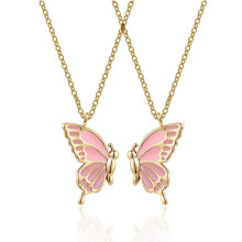Welling butterfly friendship necklace set 2 pcs