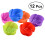 Rose Muffin Cup Silicone Mold 12 pcs 1