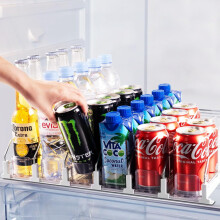 Fridge Drink Organizer for 12oz 16oz 20oz Cans 3 or 5 Rows