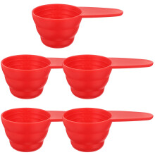 Measuring Spoon Set 1/4 Cup 5 Pieces Short Handle