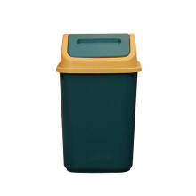 QTBIUQ Bathroom Trash Can with Lid 12L Green