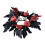 Halloween artificial rose candle ring wreath black maple 1