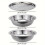 Steel Kitchen Set Colander Basin Vegetable Slicer 3-Piece 1