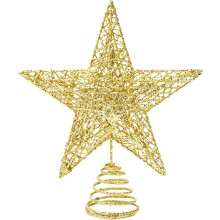 10" Gold Glitter Star Tree Topper