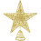 10" Gold Glitter Star Tree Topper 1