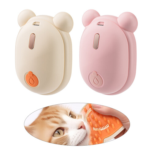 Auto Cleaning Pet Grooming Brush With Steams Function-Orange 2