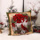 Christmas sofa back cover pillowcase set 1