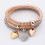 NRUDPQV charm beaded bangle bracelet gold 1