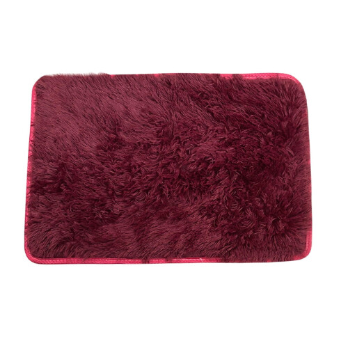 Black area rug plush soft 24x36 inches