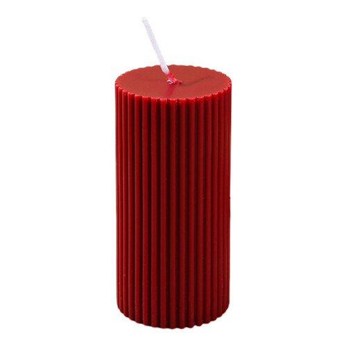 Bougie pilier parfumée bordeaux 5 cm