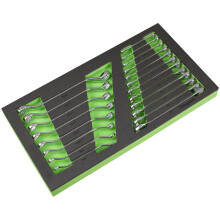 Sealey S01273 Siegen Combination & Deep Offset Spanner Set with Tool Tray 20pc