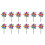 12 Pcs Reflective Wind Spinners for Garden, Sparkly Silver Lawn Decorations with Plastic Stakes 1