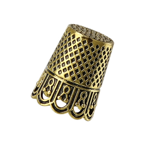 Alloy Thimble Awl And Needle Container Essential Sewing-C