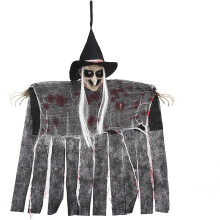 Halloween-Hängedekoration Geister Grau 1 m