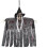 Halloween Hengende Spøkelsesdekorasjon Grå 90 cm 1