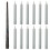 GW Flydende LED-koniske lys med stang, 12 stk. 1