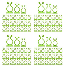 Green Plant Climbing Wall Fixture Clips, Self-Adhesive Vine Support Hooks for Indoor Outdoor Use, 300PCS
