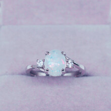 Tűzopál ékszer ovális csiszolású női menyasszonyi ajándék