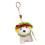 Cute Plush Animal Keychain With Hamburger Design Perfect-White 1