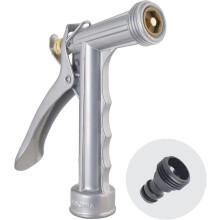 Ugello in metallo resistente con adattatore QuickConnect, design classico, costruzione interamente in metallo.